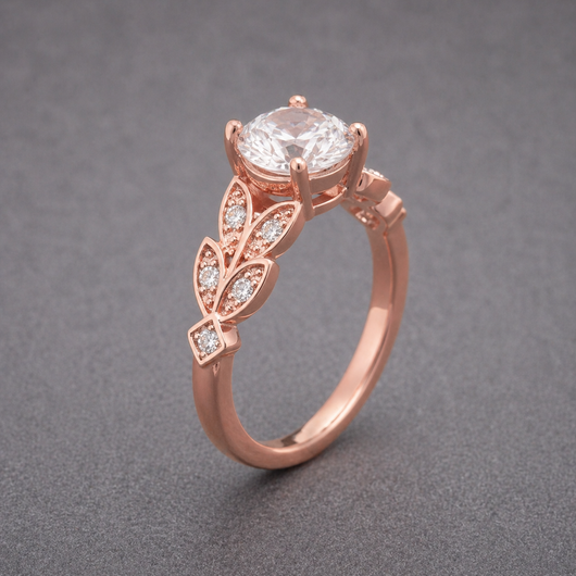 Exotic Floral Crown Zirconia Ring — image 2