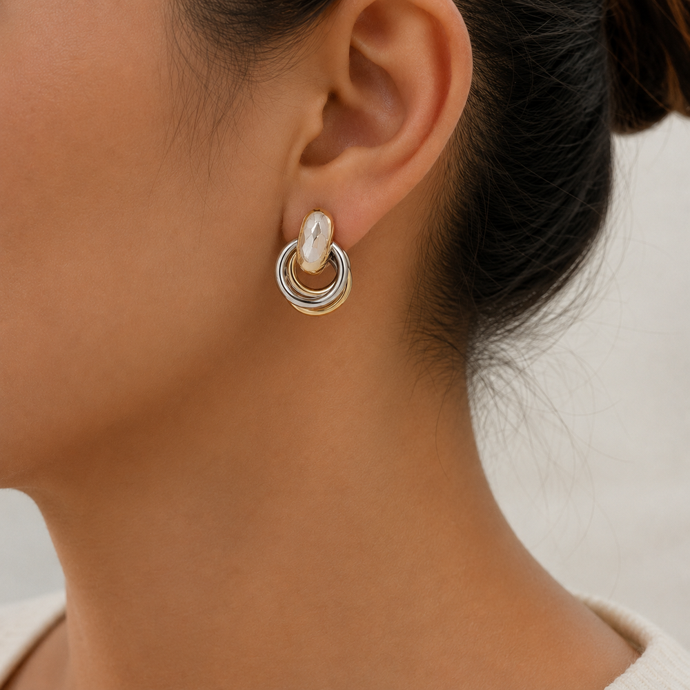 Lavish Gold Hoop Earrings — image 4