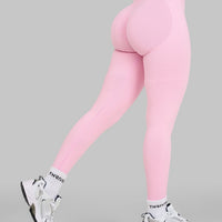 Elevate™ Sculpting Mid Waist Scrunch Leggings | Candy Pink