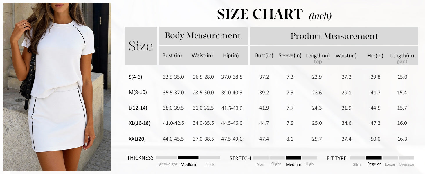 Osonn Women's Summer 2 Piece Skirt Sets Short Sleeve Shirts Tops Skorts Matching Workout Clothes Travel Outfits