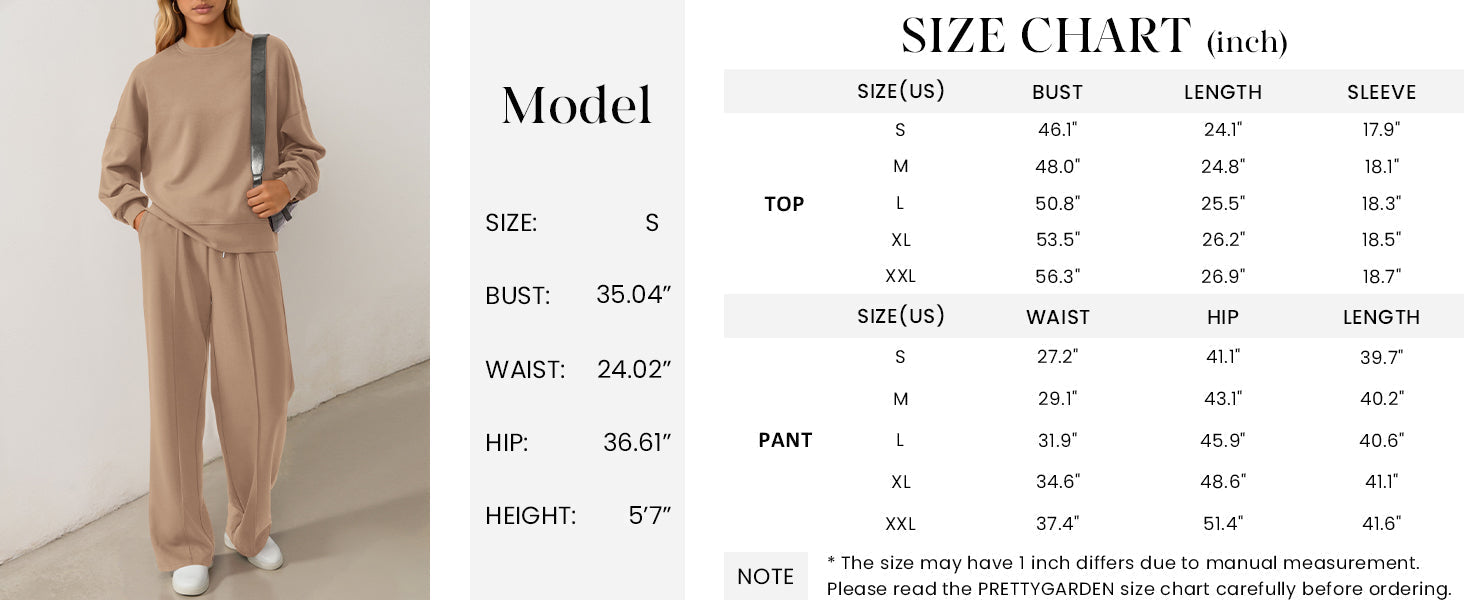 Osonn 2 Piece Sets For Women Fall Trendy Long Sleeve Sweatshirt Wide Leg Pants Loungewear Set Matching Sweatsuit