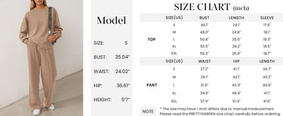 Osonn 2 Piece Sets For Women Fall Trendy Long Sleeve Sweatshirt Wide Leg Pants Loungewear Set Matching Sweatsuit