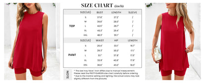 Osonn 2 Piece Sets for Women Summer Matching Lounge Shorts Set Resort Airport Travel Loungewear Outfits Clothing