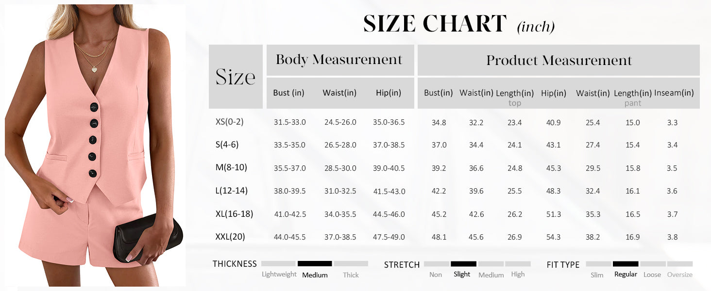 Osonn 2 Piece Sets for Women Spring Fashion Button Vest Tops High Waist Shorts Summer Business Casual Outfits