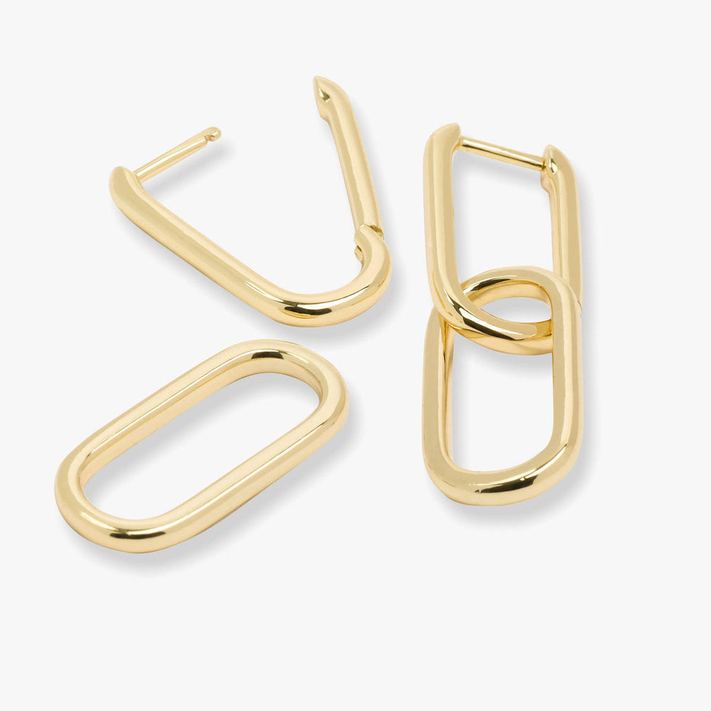Link Drop Hoop Earrings — image 2
