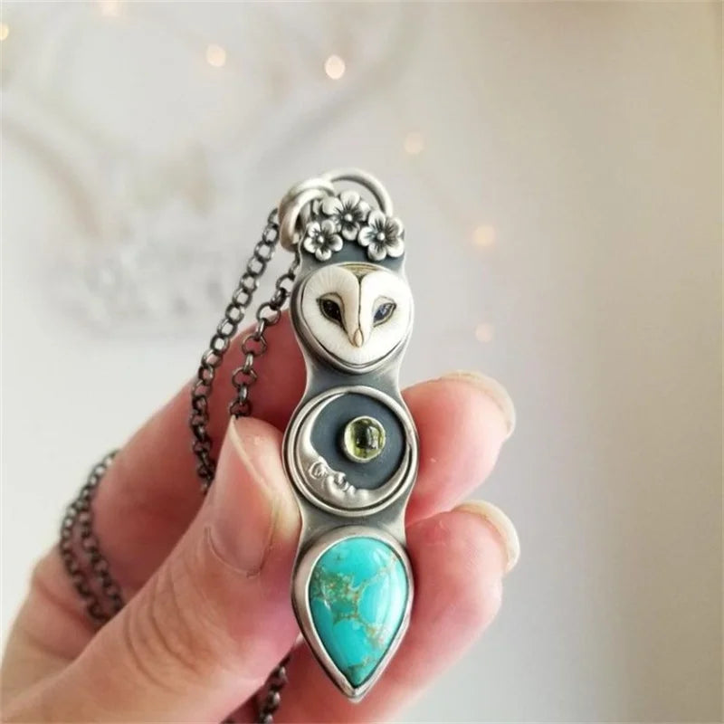 Vintage Owl Bar Necklace — image 2