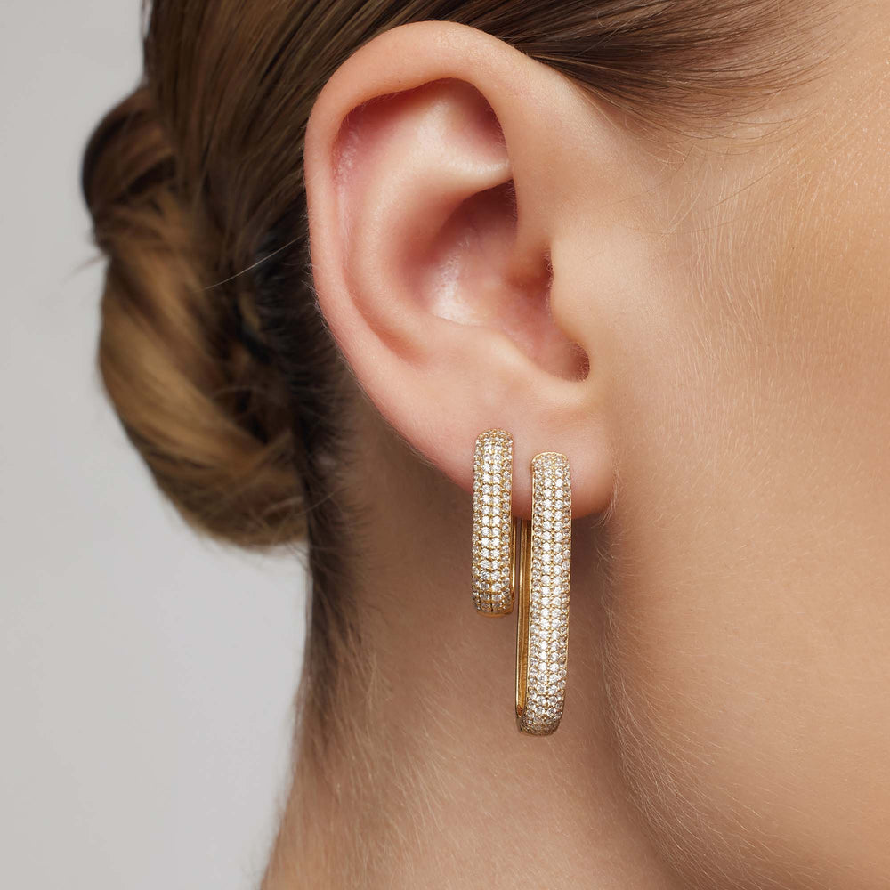 Icon Pave Crystalline Hoops — image 2