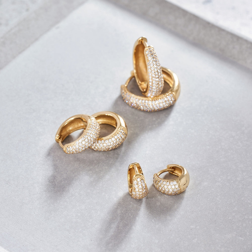 Jules Mini Crystals Hoops — image 2