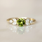 Vintage Olive Zirconia Ring