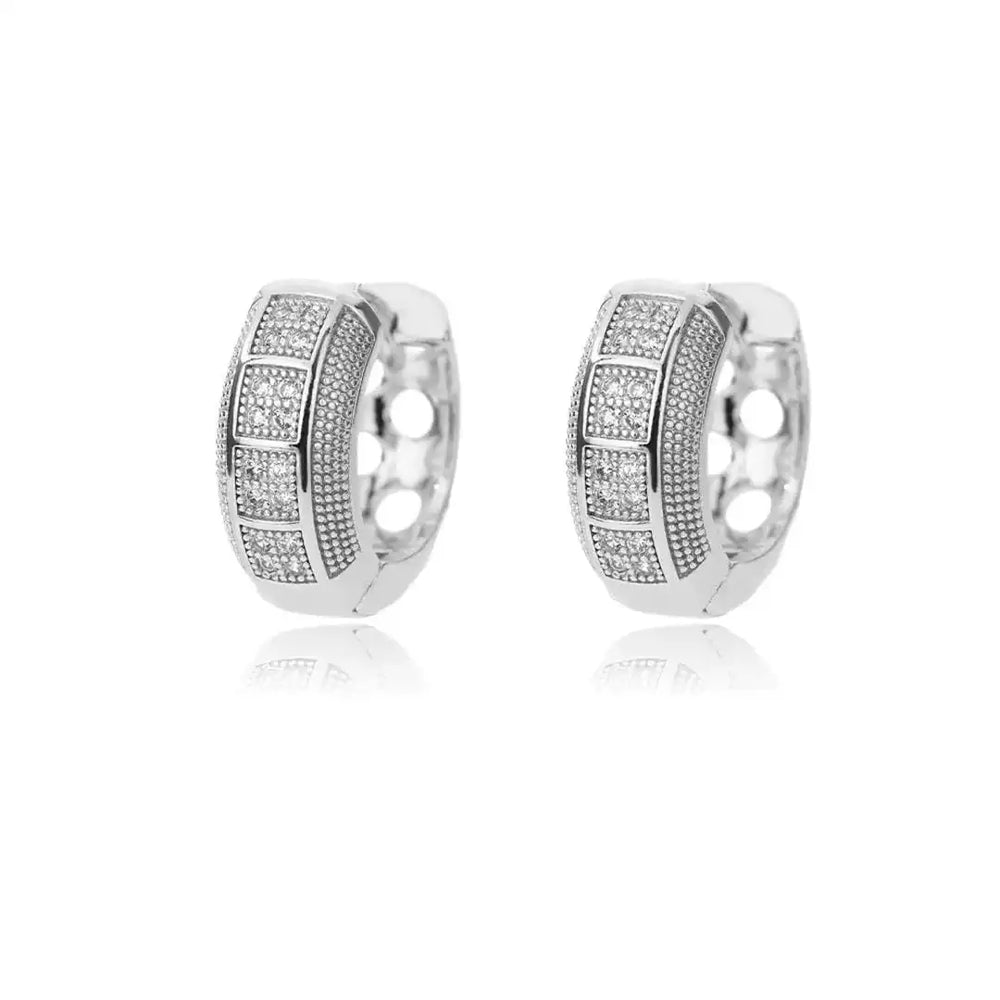 Timeless Cubic Zirconia Hoop Earrings — image 2