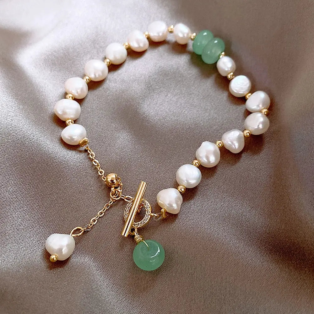Jade Pearl Charm Bracelet — image 2