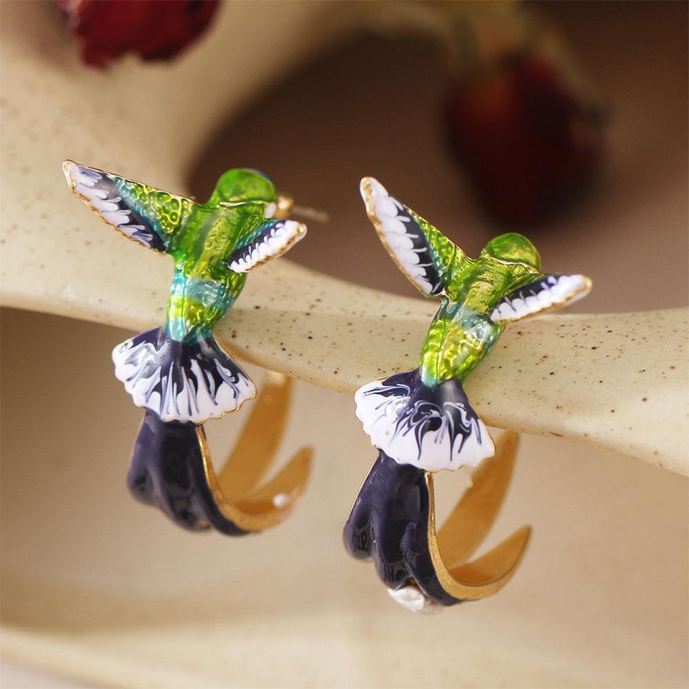 Hummingbird Statement Earrings — image 3