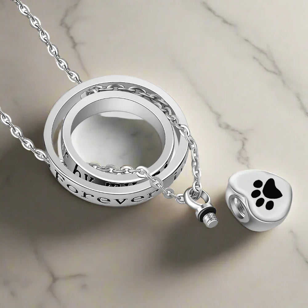 Memorial Paw Pendant Necklace — image 3