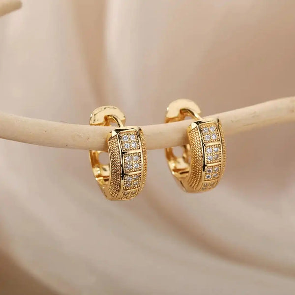 Timeless Cubic Zirconia Hoop Earrings — image 1
