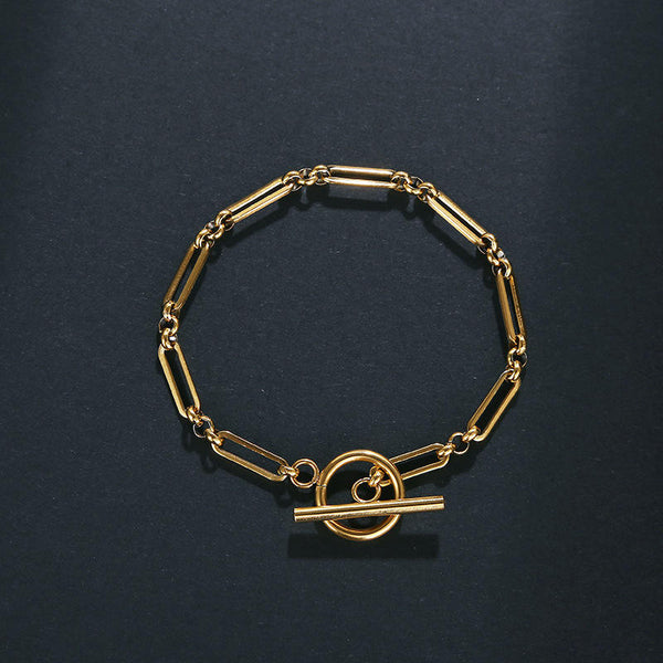 Sophisticated Link T-Bar Bracelet — image 1
