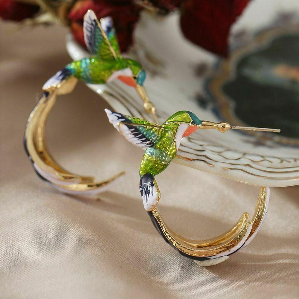Hummingbird Statement Earrings — image 4
