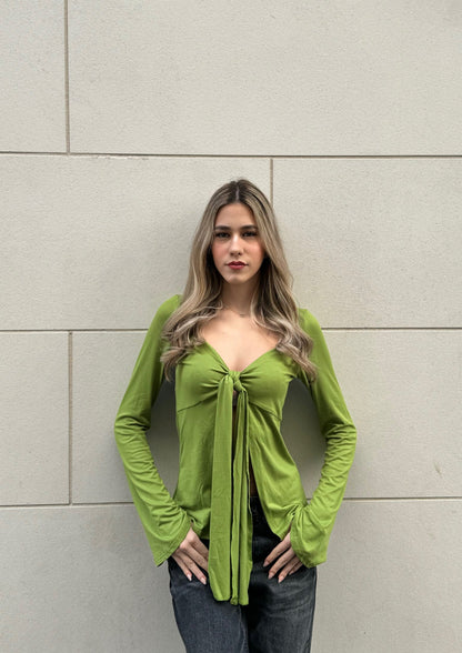 Estella solmion edessä pitkähihainen yläosa - khaki