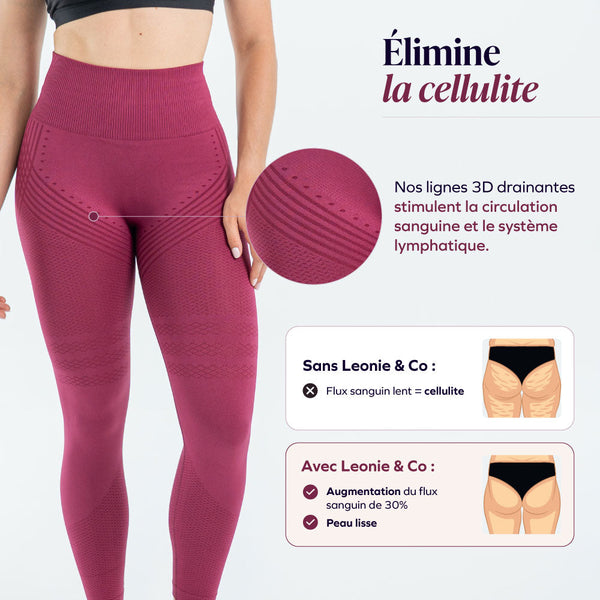 Legging 3D | Bordeaux