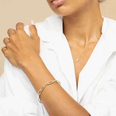 Love Letter Initial Gold Necklace — image 4