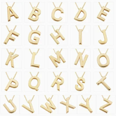 Love Letter Initial Gold Necklace — image 1