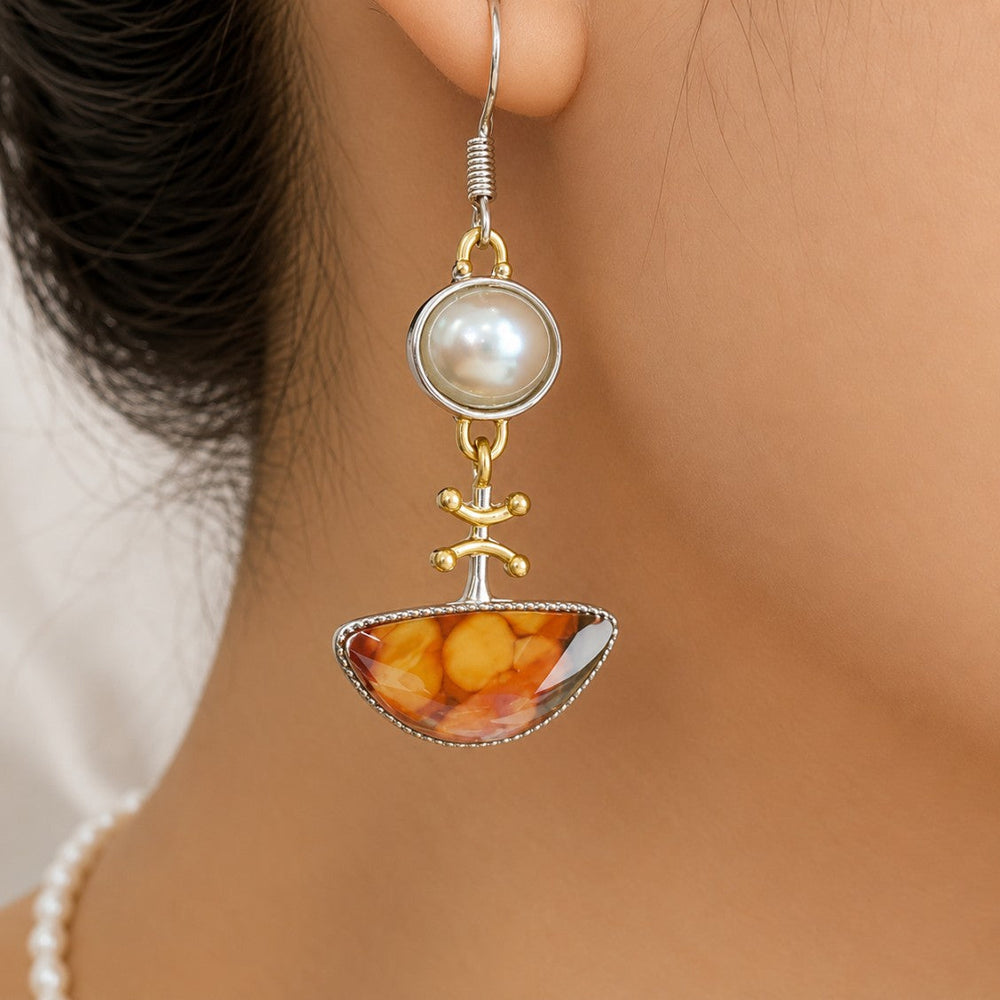 Elodi Retro Orange Earrings — image 2