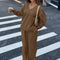 Osonn Casual Winter Two Piece Sets for Women V Neck Sweatshirt Loose Wide Leg Pants Tracksuit Knit Fall Outfits