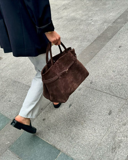 Bolsa de camurça de comelia