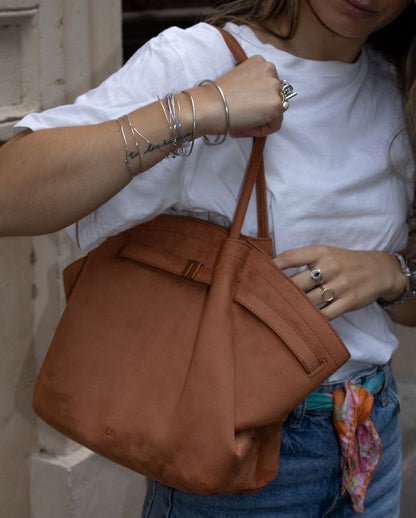 Henna Maxi Suede Bag