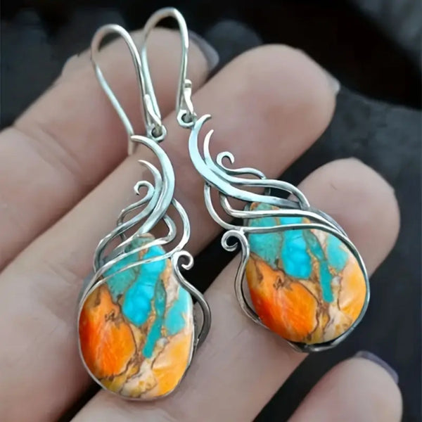Dazzling Stone Drop Earrings — image 1