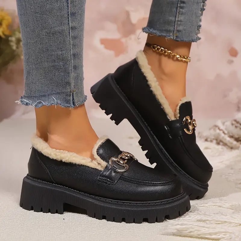 Adele Cozy Chain Loafers
