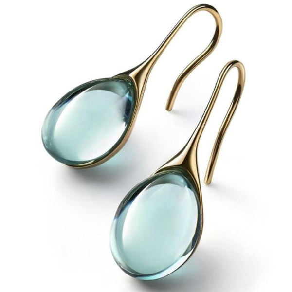 Minimalist Crystal Drop Earrings — image 1