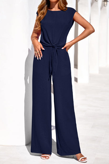 Osonn Women 2 Piece Lounge Sets Casual Summer Outfits Cap Sleeve Strappy Crop Tops Wide Leg Pant Tracksuit