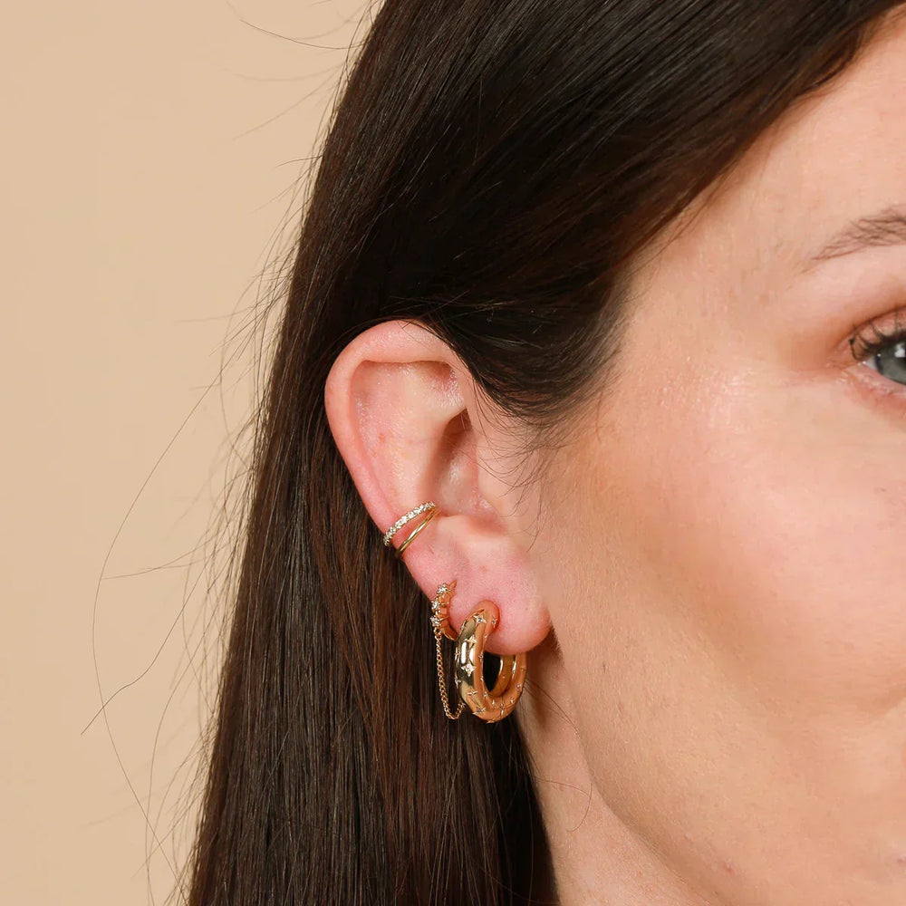Cosmic Vintage Hoop Earrings — image 3