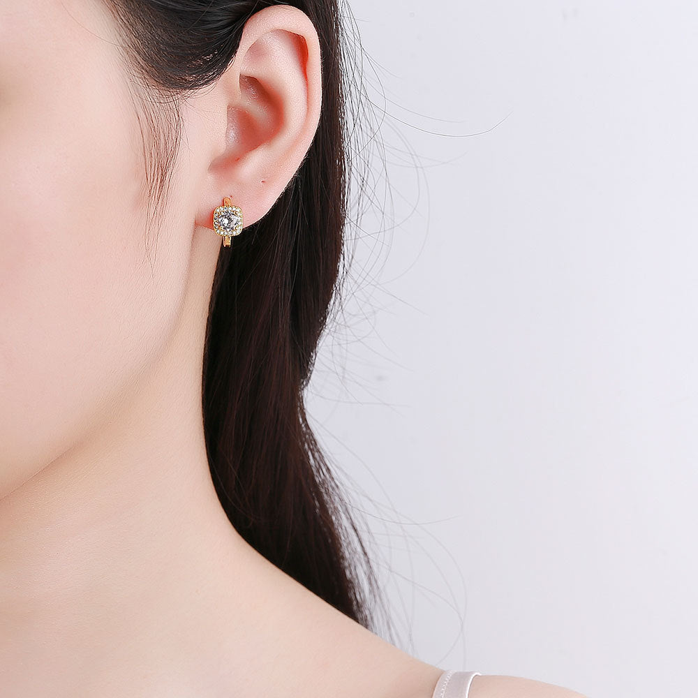 Nadine Gold Square Earrings — image 3