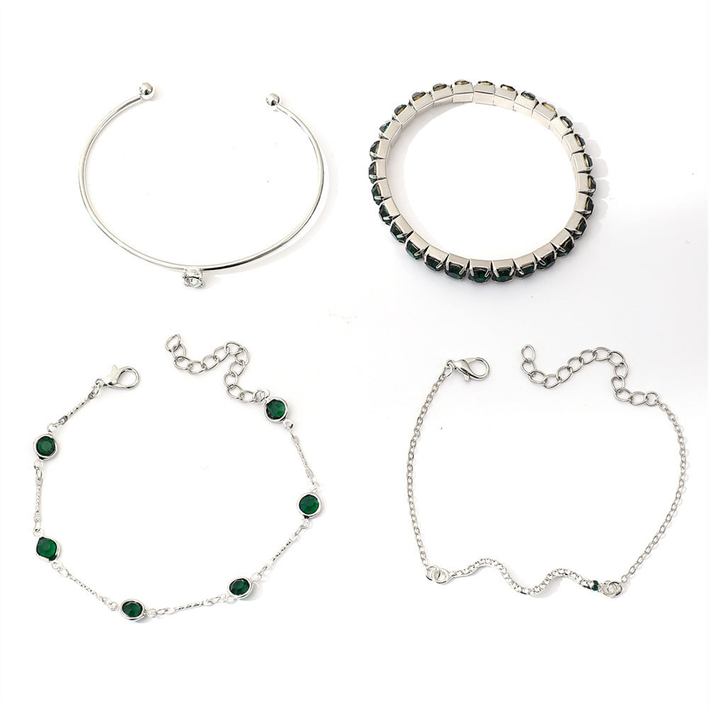 Sorina Emerald White Gold Bracelet Set — image 3