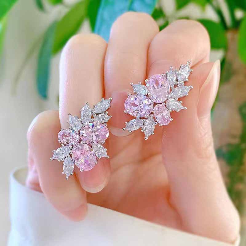 Lyra Blushbloom Pink Earrings — image 2