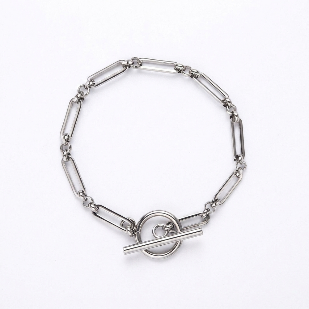 Link T-Bar White Gold Bracelet — image 1