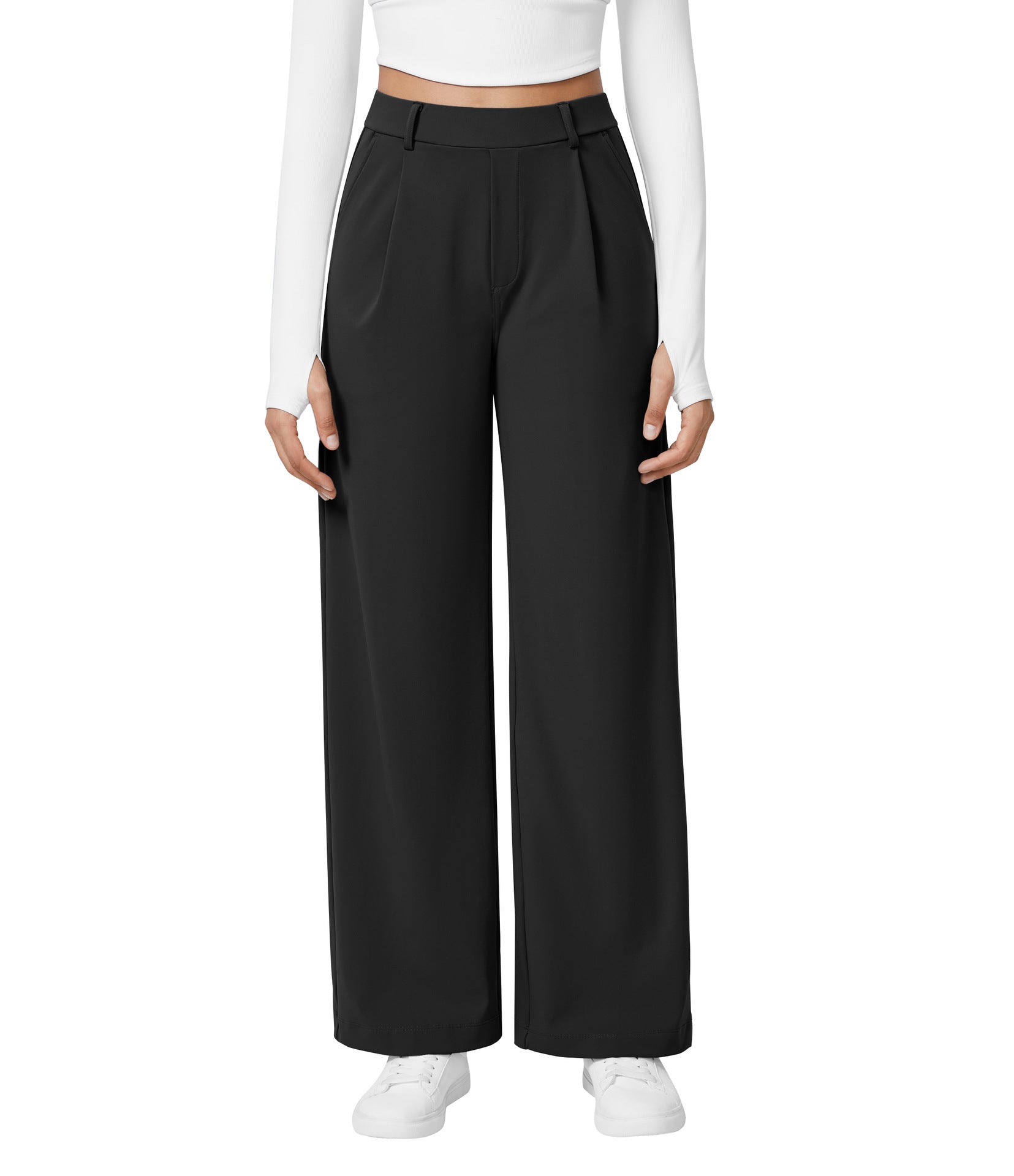 Pantalon Fluide Taille Haute - Confort & Élégance