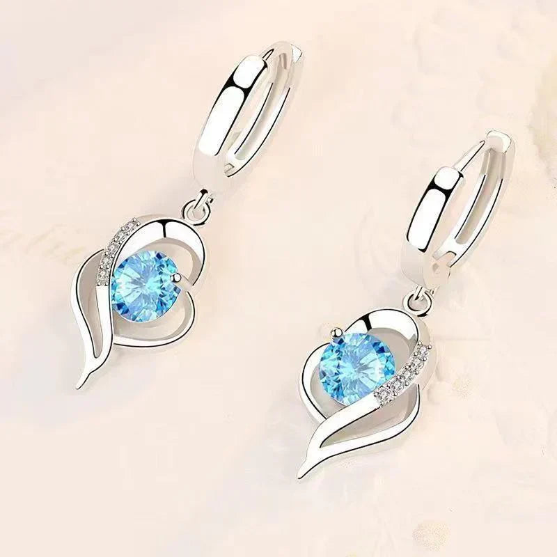Eclipse Heart Drop Earrings — image 2