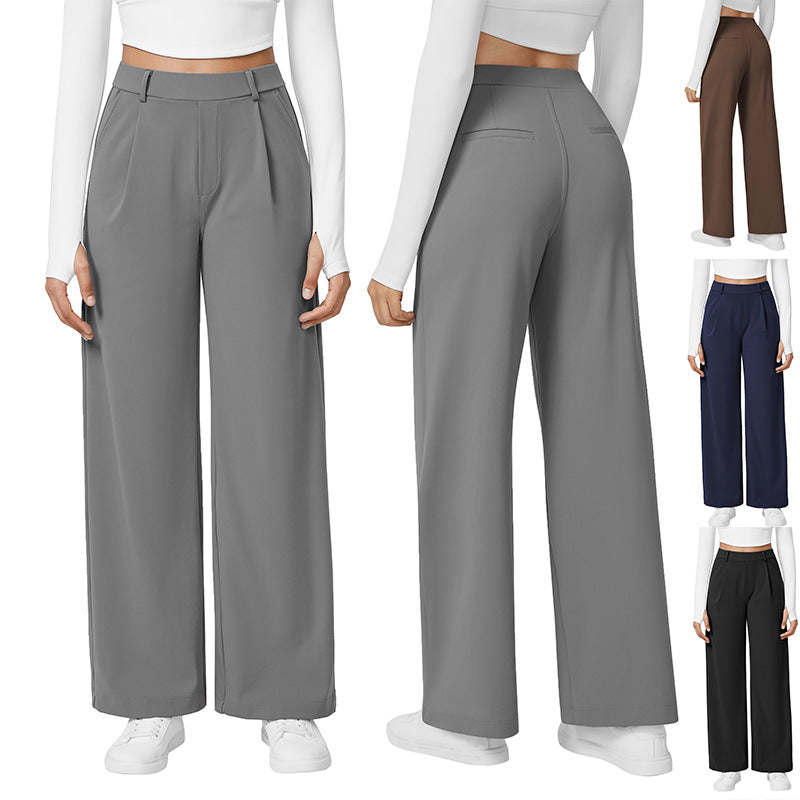 Pantalon Fluide Taille Haute - Confort & Élégance