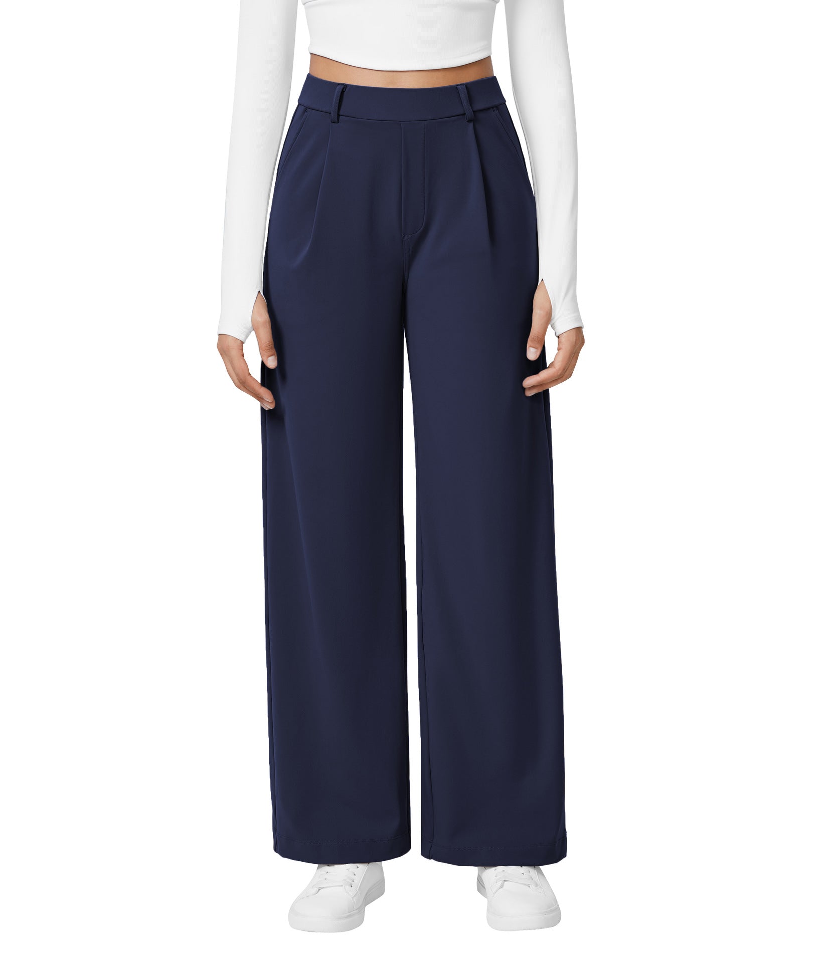 Pantalon Fluide Taille Haute - Confort & Élégance