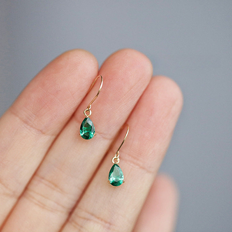 Colette Dufray Emerald Minimalist Earrings — image 2