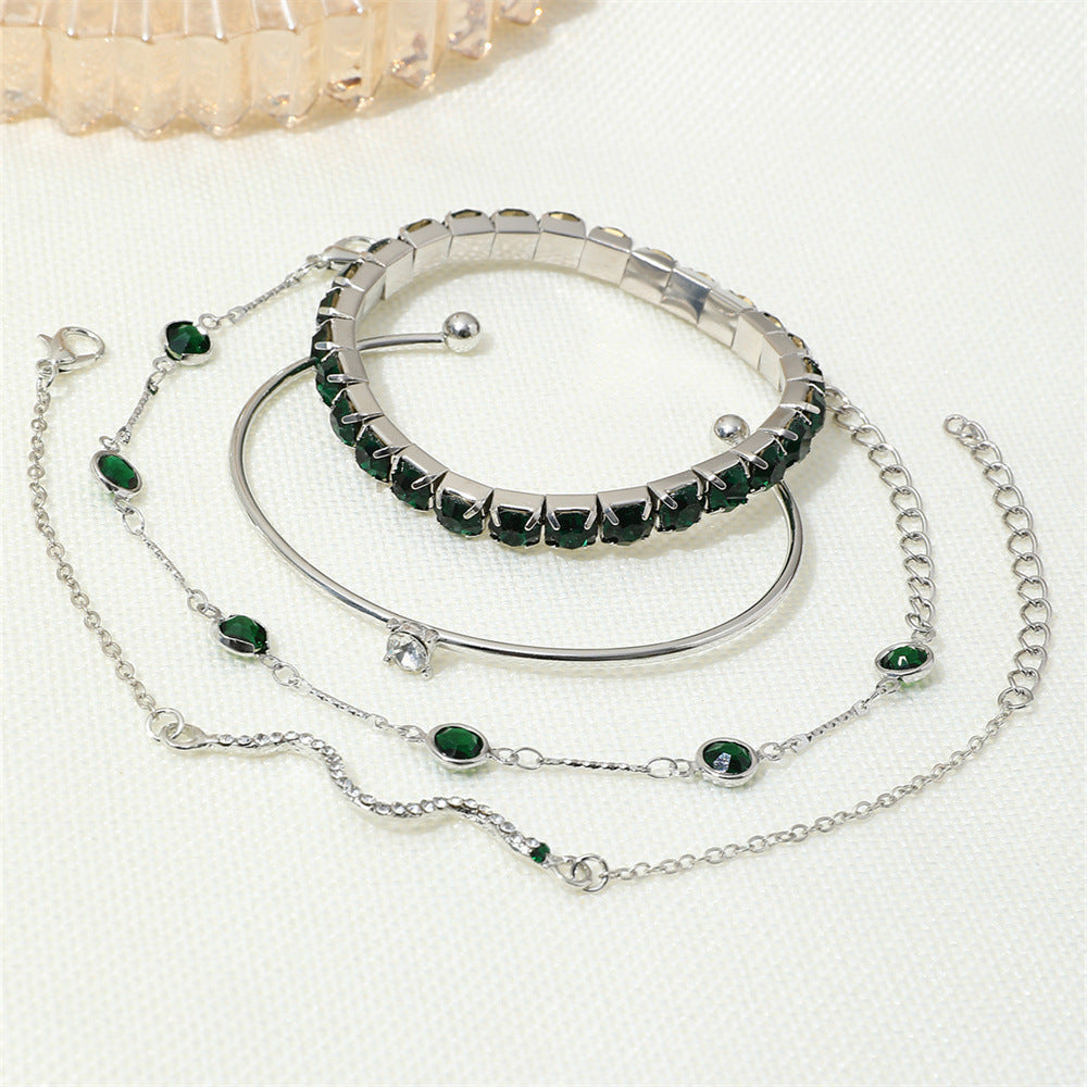 Sorina Emerald White Gold Bracelet Set — image 2
