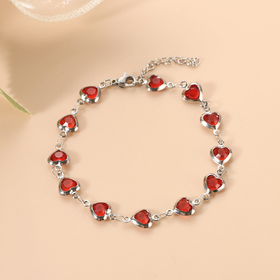 Ophelyra Garnetelle White Gold Bracelet — image 1