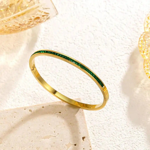 Emerald Link Fashion Bracelet — image 1