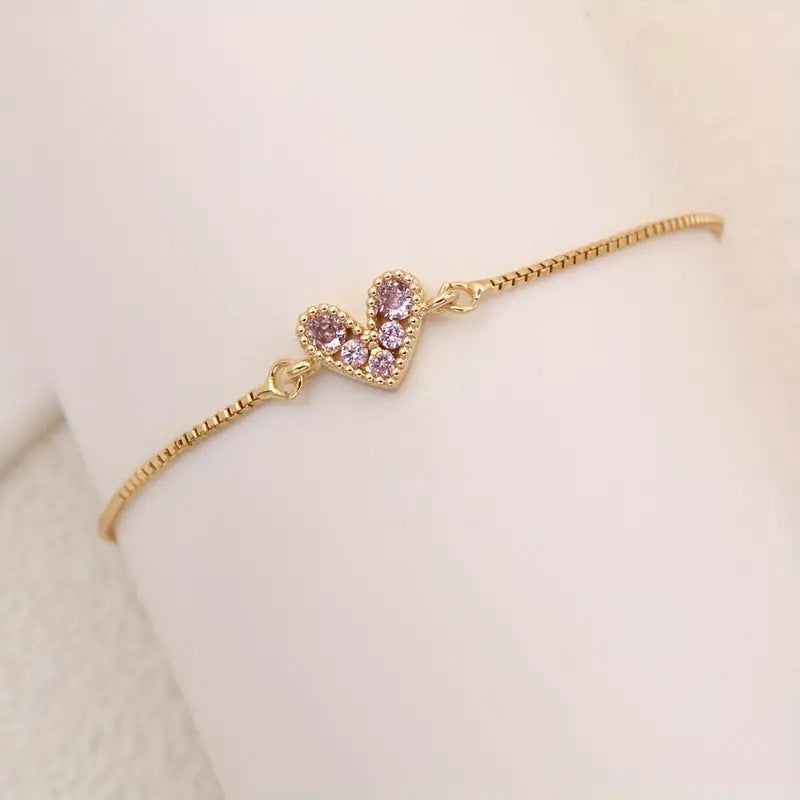 Blush Love Pink Heart Bracelet — image 2