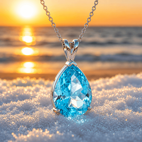 Ocean's Tear Drop Necklace — image 1