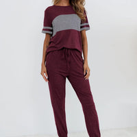 Osonn Women's Two Piece Lounge Sets Spring Summer Jogger Pants Vacation Outfits Travel Airplane Matching Clothes