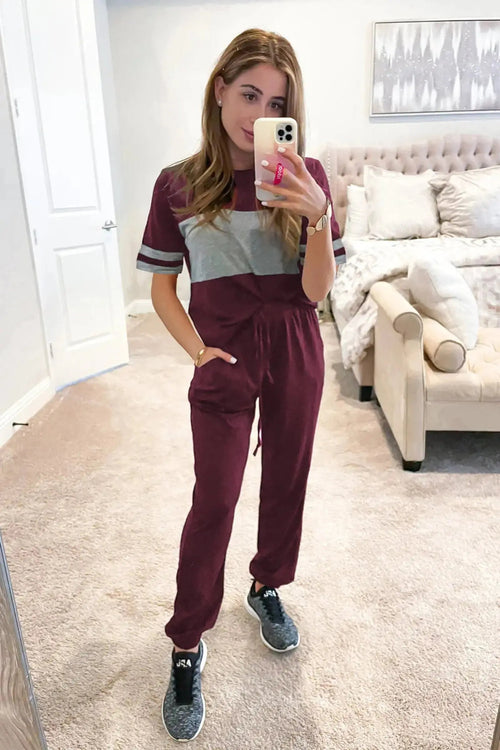 Osonn Women's Two Piece Lounge Sets Spring Summer Jogger Pants Vacation Outfits Travel Airplane Matching Clothes