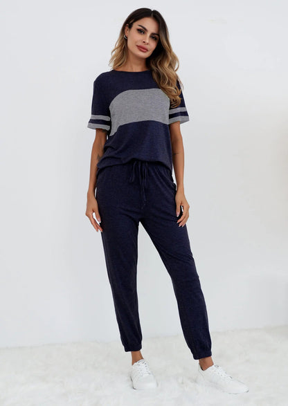 Osonn Women's Two Piece Lounge Sets Spring Summer Jogger Pants Vacation Outfits Travel Airplane Matching Clothes